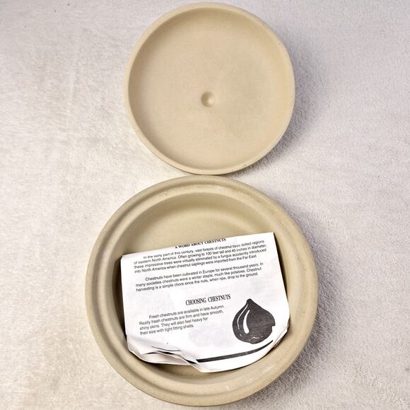 SUPERSTONE Bake & Serve, Sassafras. 1993 Lidded Chestnut/Garlic Roaster. - Picture 3 of 12